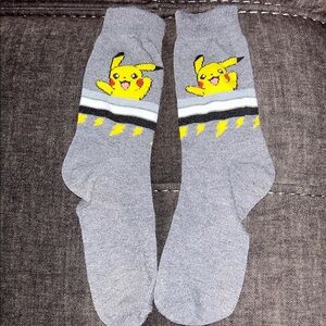 Gray Pikachu Socks